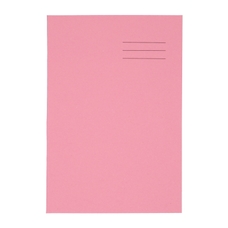 A4 Exercise Book 32 Page, 8mm Ruled With Margin, Red - Pack of 100